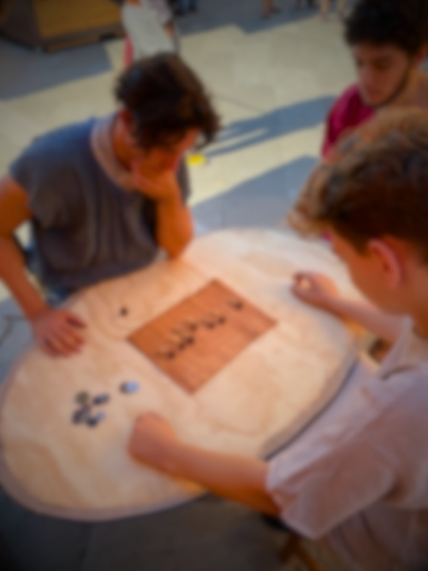 Partita al gioco romano dei Latrunculi durante un nostro evento